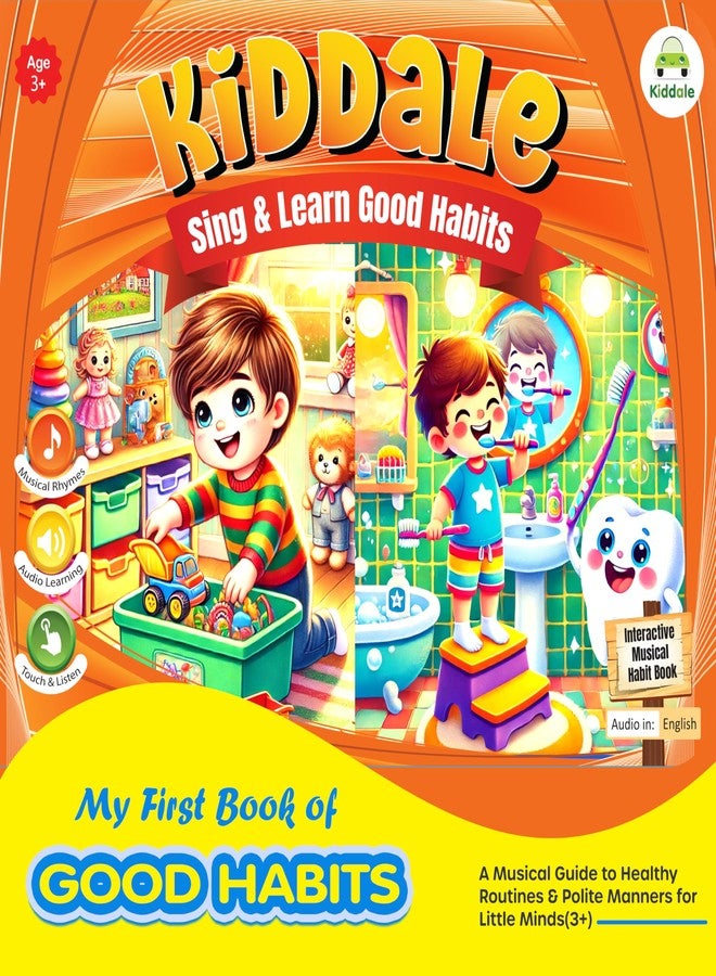 Kiddale Rhymes Book on Good Habits| Musical Sound Book for Kids | Teach Daily Good Habits & Values with Audio & Music | Ideal Gift for Children 2-6 Years - Image 2